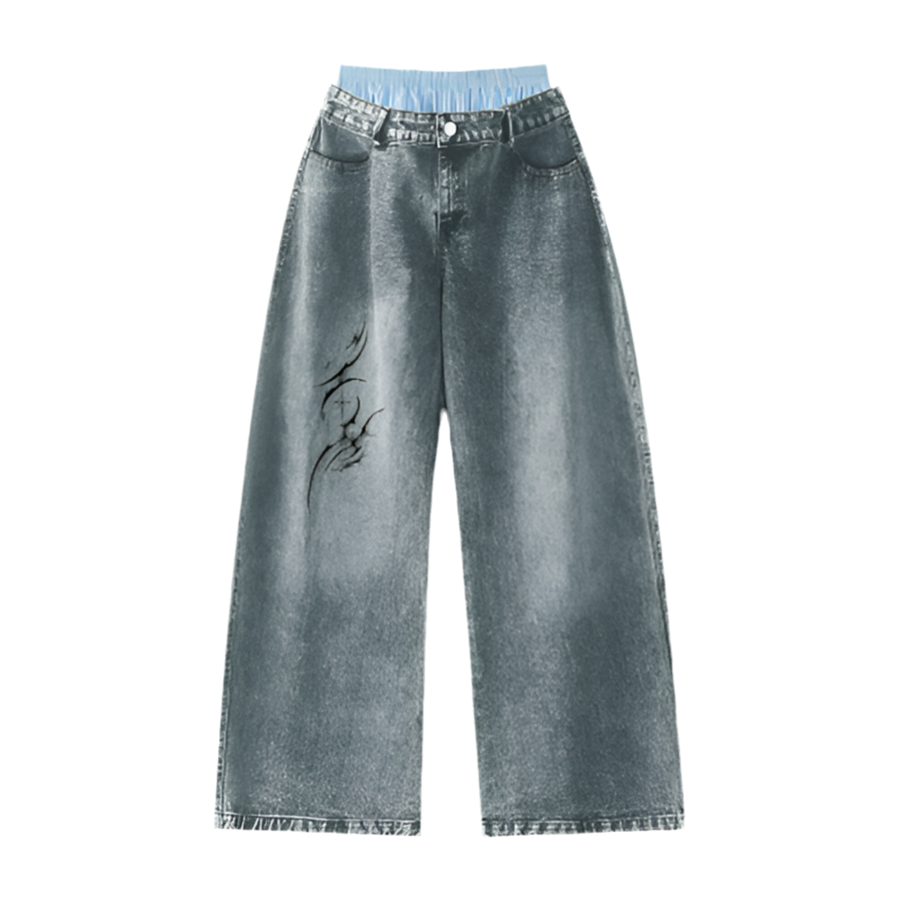 “Sigilism” Baggy Denim